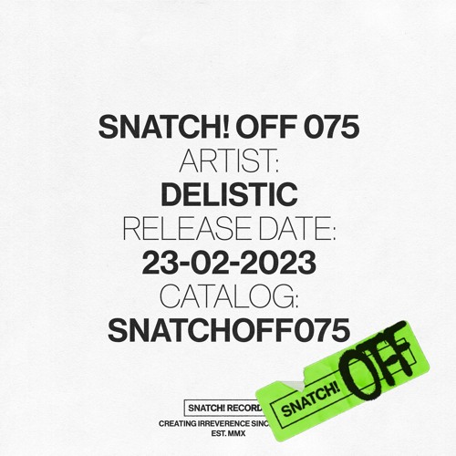 02 Delistic - You & Me (Original Mix) [Snatch! Records]