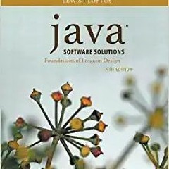 ^#DOWNLOAD@PDF^# Java Software Solutions ^#DOWNLOAD@PDF^#