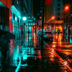walking home in the rain