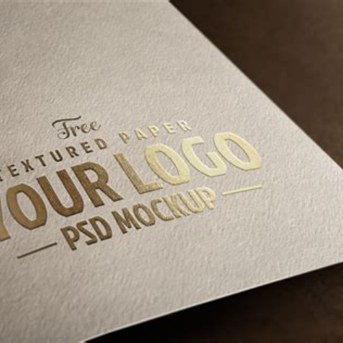 Paper Logo Mockup Free Download Kostenlos Downloaden