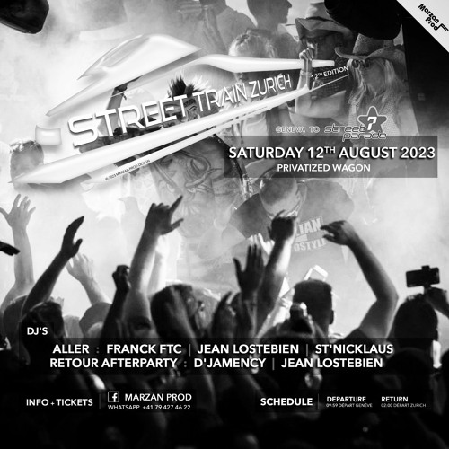 D'JAMENCY_Techno Live Dj-Set @ Street Train Zurich_Street Parade 2023_CH