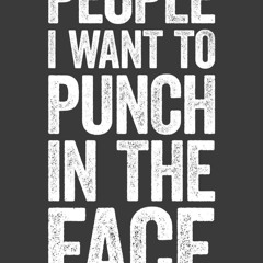 read people i want to punch in the face: 6 x 9 blank lined notebook journal