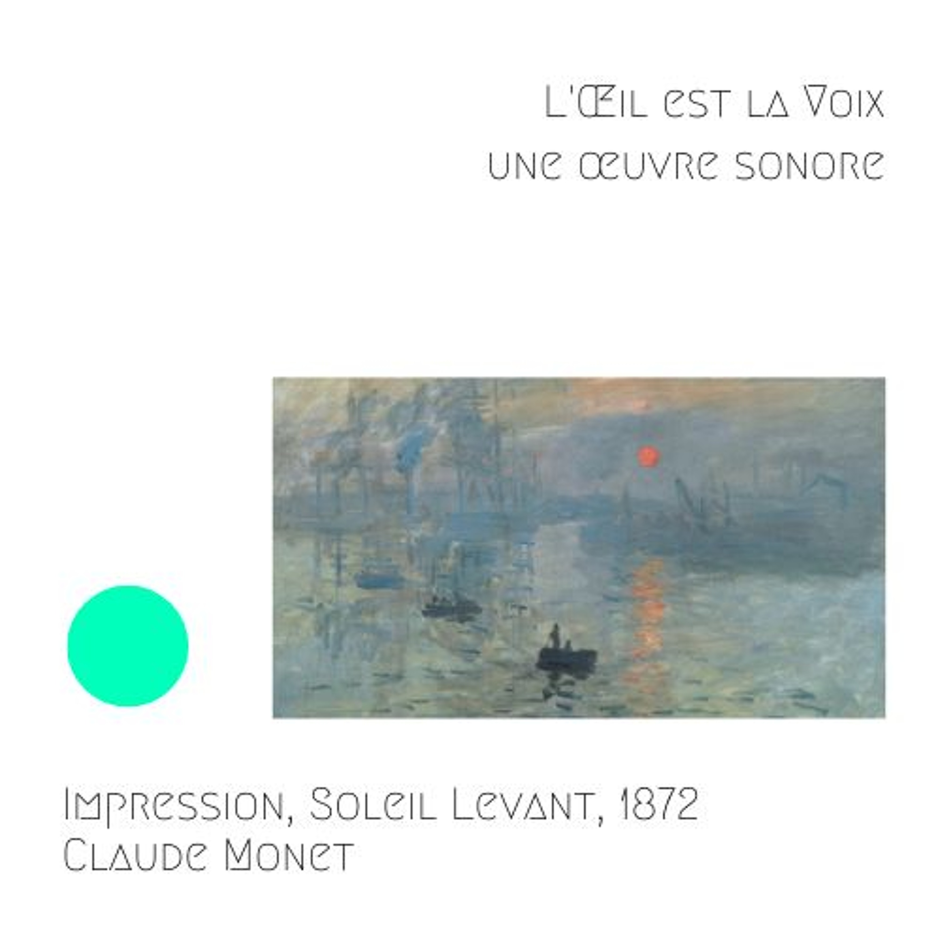 Impressions, Soleil Levant, 1872, Claude Monet