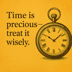 Time is precious—treat it wisely.２