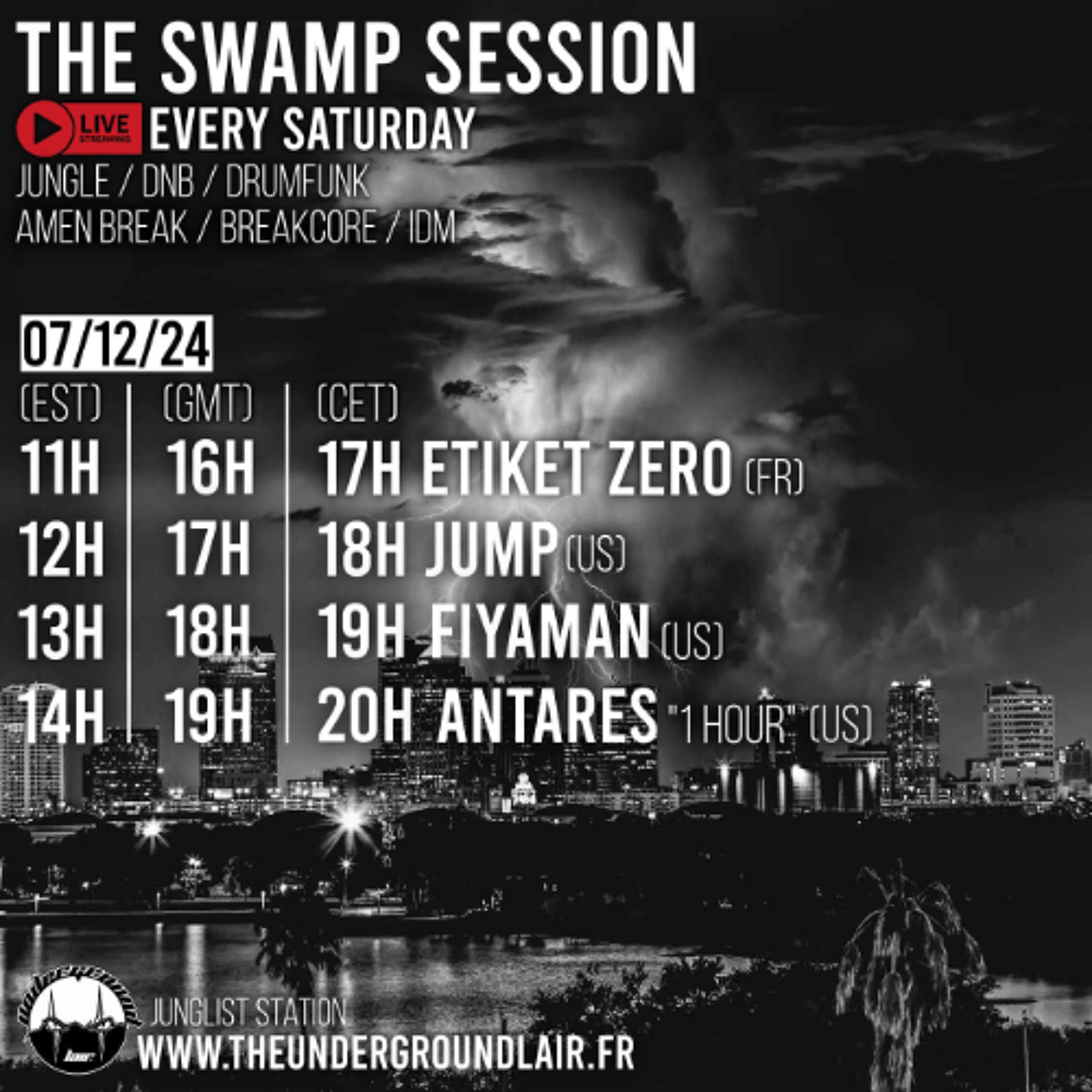 Antares - Live on The Underground Lair - Swamp Session - 7.12.24 episode artwork