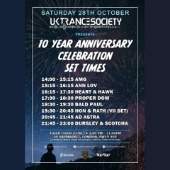 AMG @ UKTS 10th Birthday, Tiger Tiger London - 28th Oct 2023