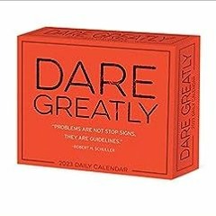 ( qnM ) Dare Greatly 2023 Box Calendar by Willow Creek Press ( LON )