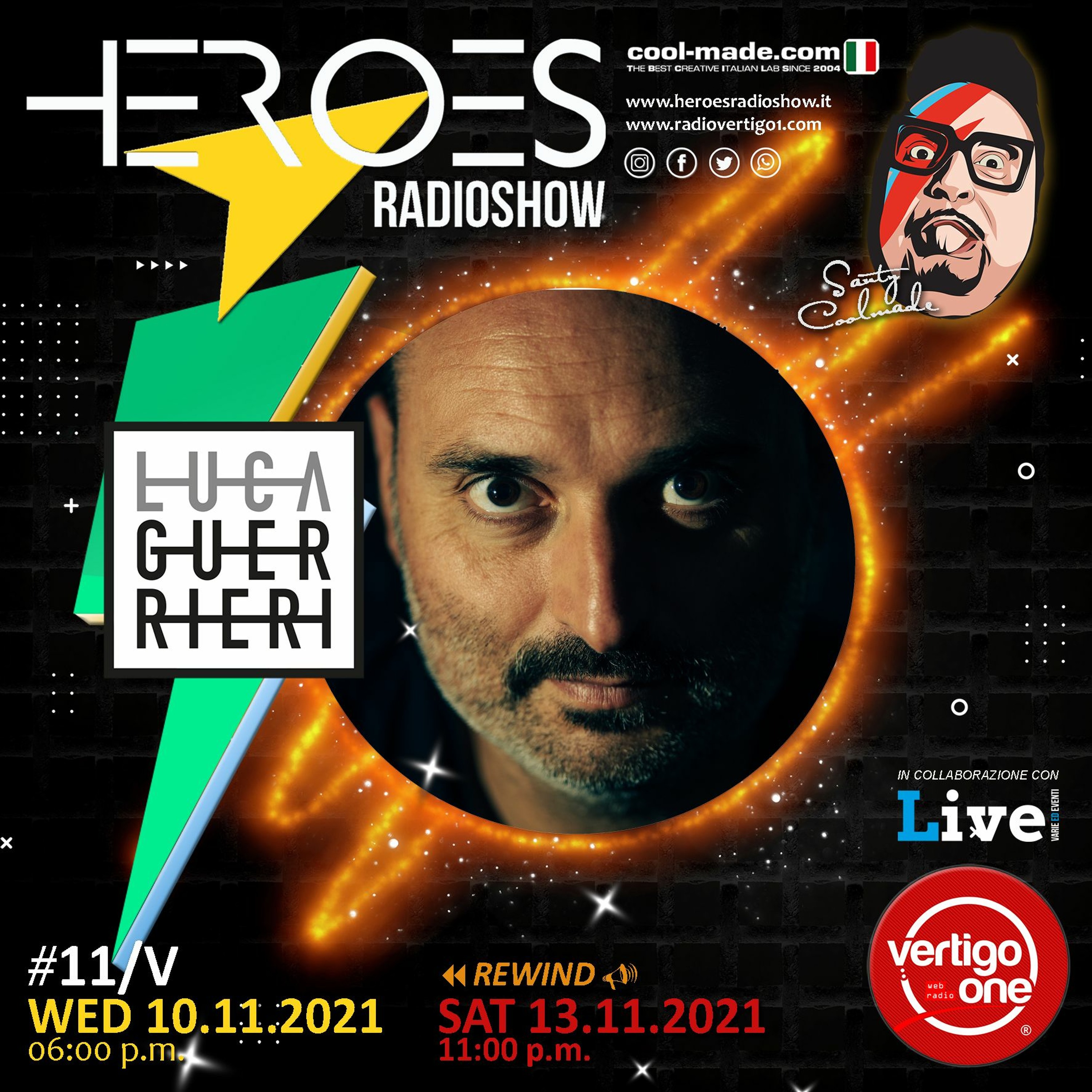 #11/2021-22> HEROES RadioShow - Special Guest LUCA GUERRIERI episode artwork