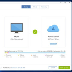 Acronis True Image makes file back ups simple and secure