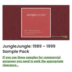 JungleJungle: 1989 – 1999 Sample Pack