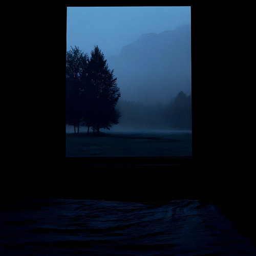 through a open window