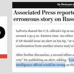 AP Editor Said She "Can't Imagine" A US Intelligence Official Being Wrong