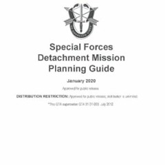 (READ-PDF) GTA 31-01-003 Special Forces Detachment Mission Planning Guide