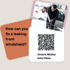 How can you fix a leaking front windshield