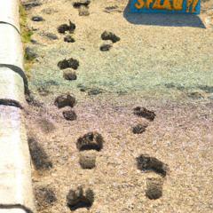 Footsteps by the Sea
