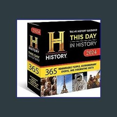 $${EBOOK} ❤ 2024 History Channel This Day in History Boxed Calendar: 365 Remarkable People, Extrao
