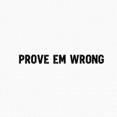 Prove em wrong