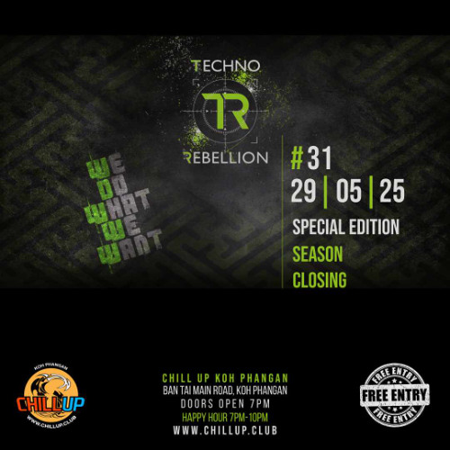 Techno Rebellion #31 DNY & Klangtherapie & Roma Dawkin's & Der Esketalator