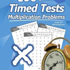 book❤read Humble Math - 100 Days of Timed Tests: Multiplication: Grades 3-5, Math