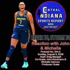 Fever 78, Storm 74: Recap & Reaction with John & Michelle (Aug. 3, 2025; Podcast 344.2)
