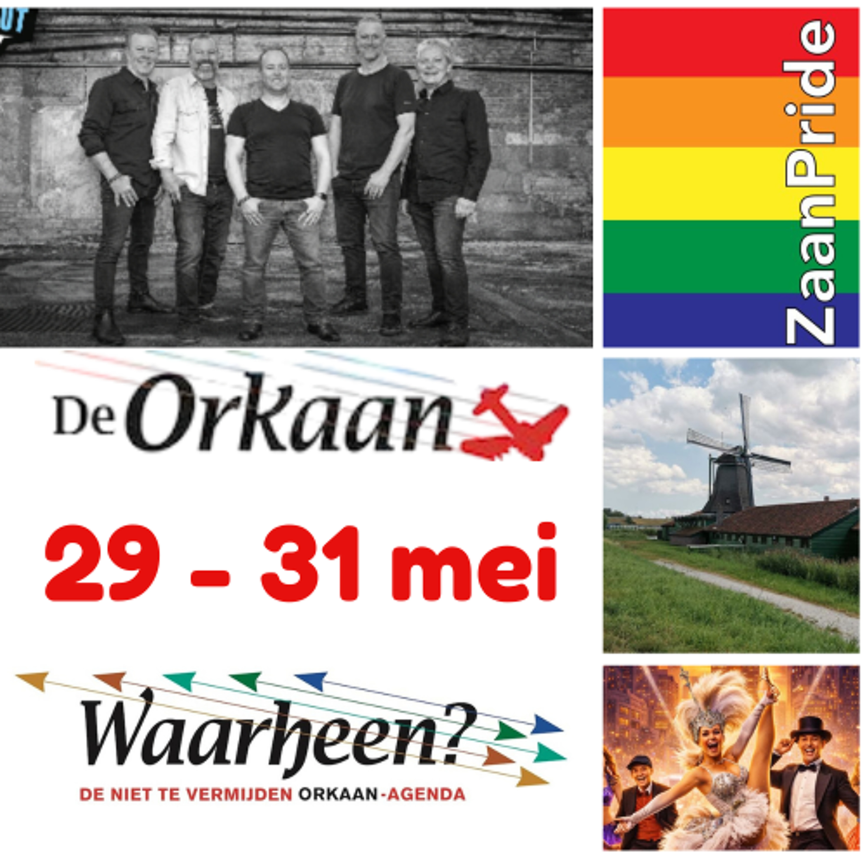 Waarheen - Zaanse uitgaanstips van De Orkaan (5-7 juni)