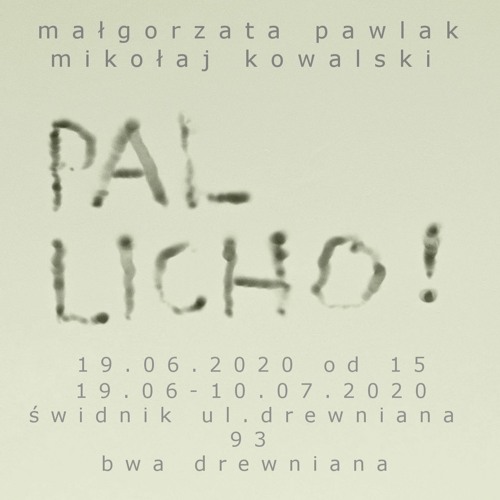 #02/02 - Małgorzata Pawlak & Mikołaj Kowalski - Pal licho! - relacja z wystawy w BWA Drewniana