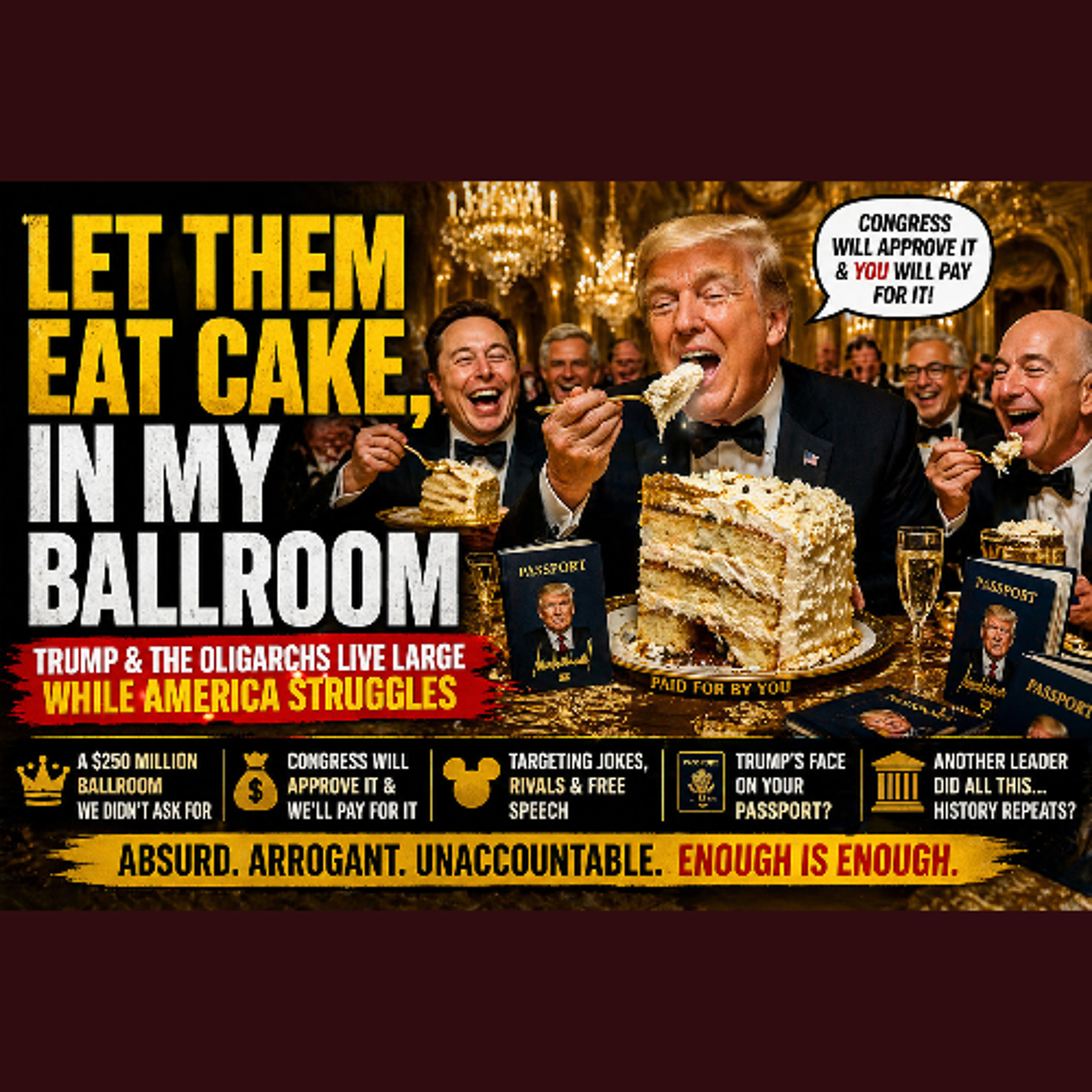 “Let Them Eat Cake?” Trump, Power, and Who Really Pays | The Karel Show episode artwork