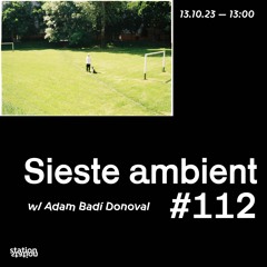 Sieste Ambient #112 w/ With Adam Badí Donoval