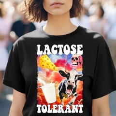 Cow And Skull Lactose Tolerant Meme Shirt