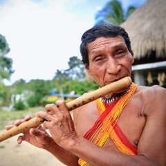 Panama - Emberá traditional music, flute and drums