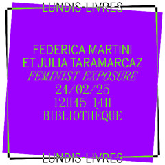 LUNDIS-LIVRES : Federica Martini et Julia Taramarcaz