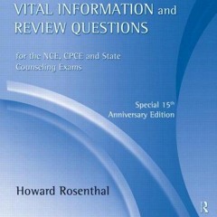 Ebook Dowload Vital Information and Review Questions for the NCE, CPCE and