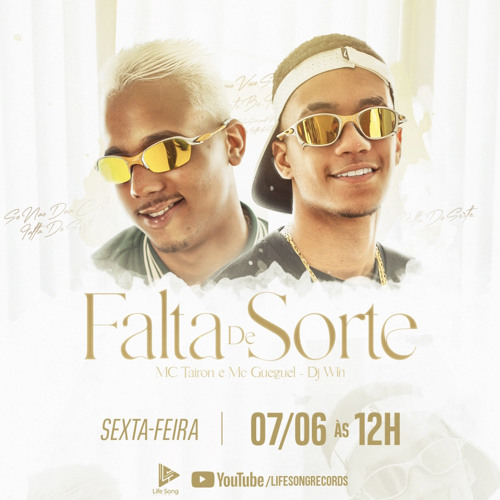 MC TAIRON & MC GUEGUEL - FALTA DE SORTE - DJ WIN - 2025