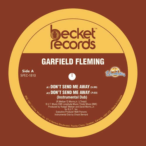 Garfield Fleming - Don't Send Me Away