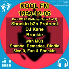 Kool FM 8th Birthday Bash (Tape 3), 5 Dec 1999