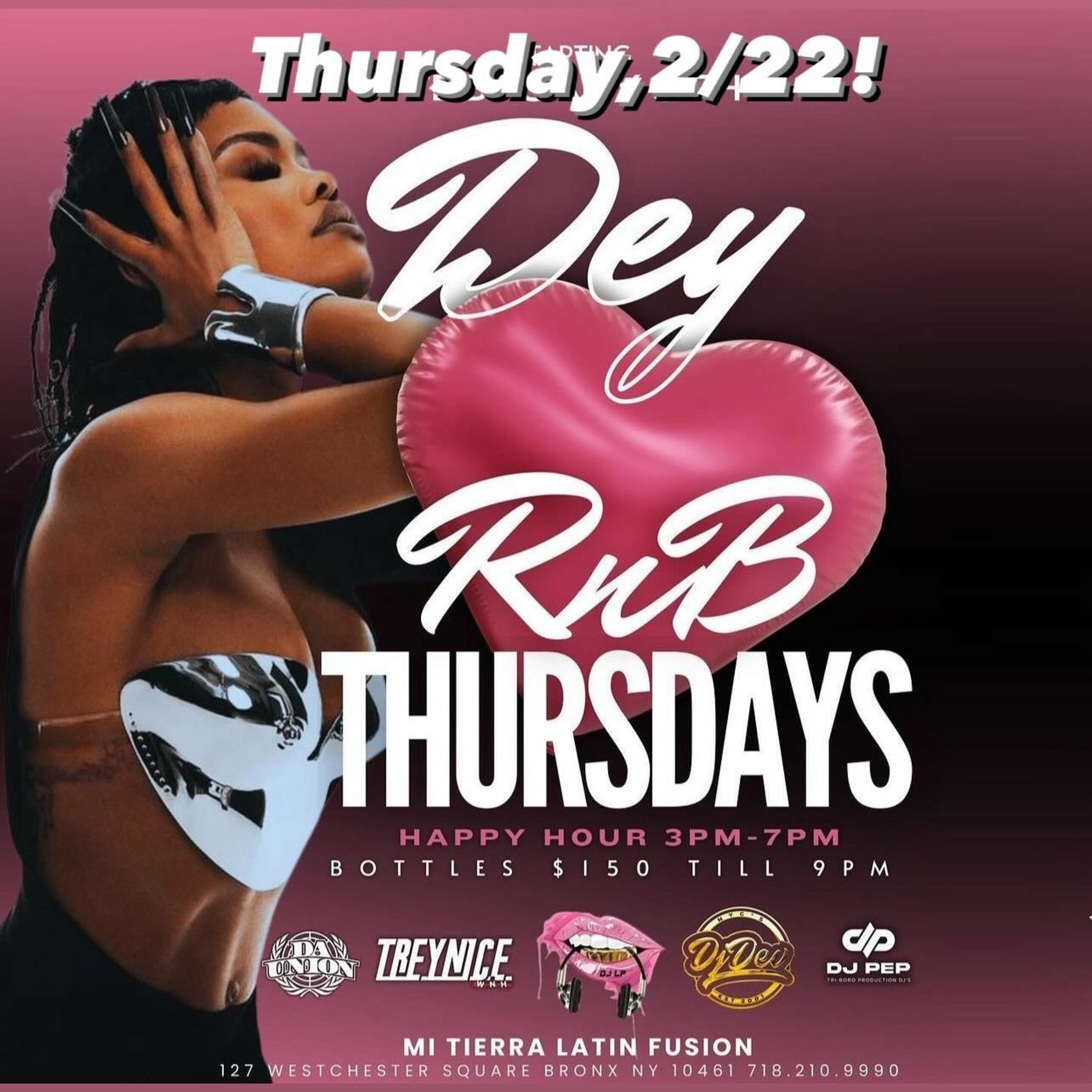 Dj Dev NYC - Live Recording from Dey RNB Thursdays @ Mi Tierra Latin Fusion Bronx - 2/22/24