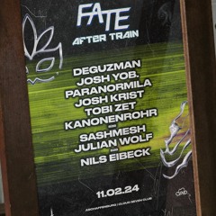 FATE TECHNO - AFTERTRAIN | Nils Eibeck b2b Julian Wolf | 11.02.2024