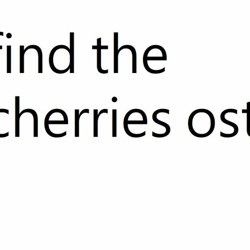 bro wanna be solitude so bad :cry: (Find The Cherries OST)