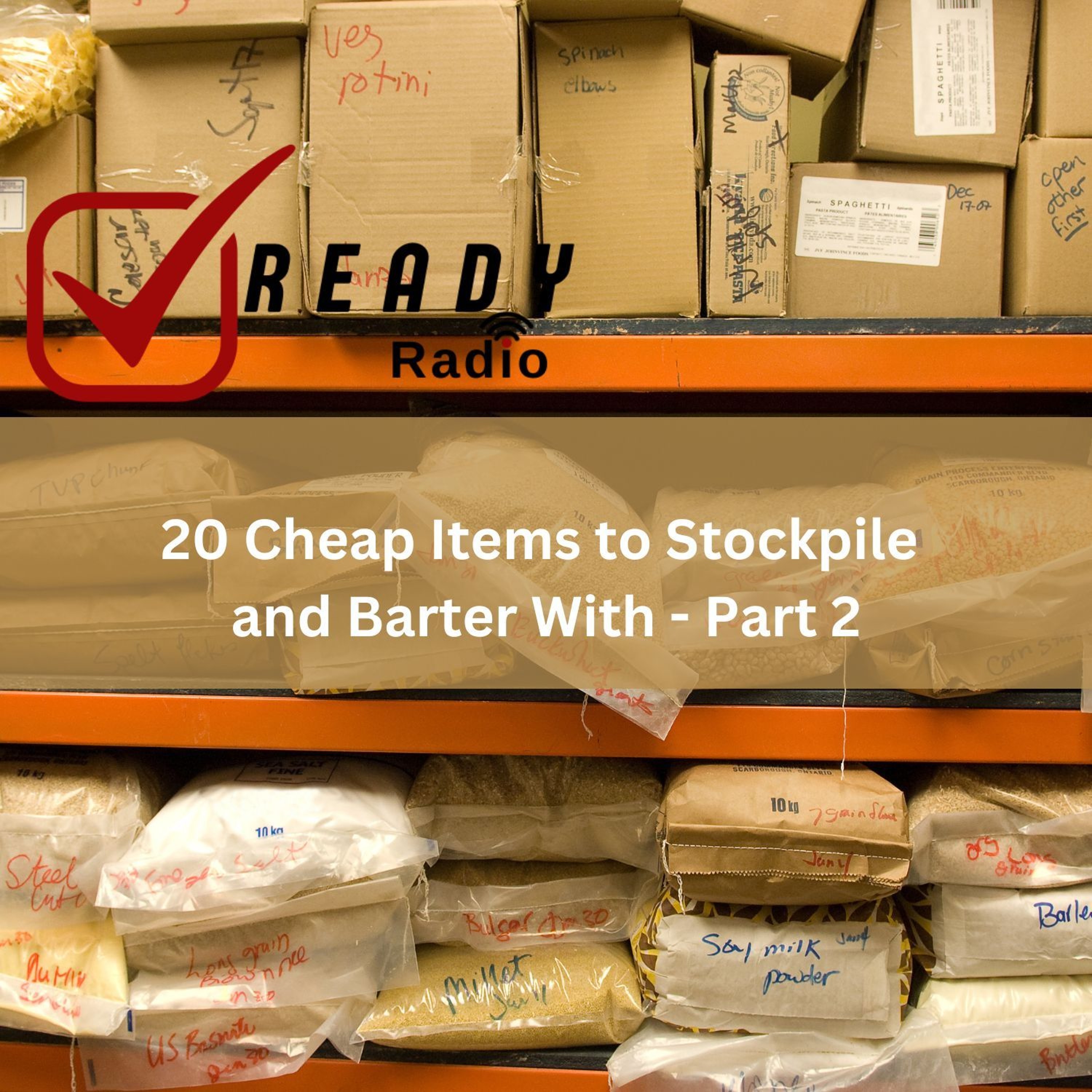READY RADIO: 20 Cheap Items to Stockpile and Barter With Part 2 (10-4-24) episode artwork