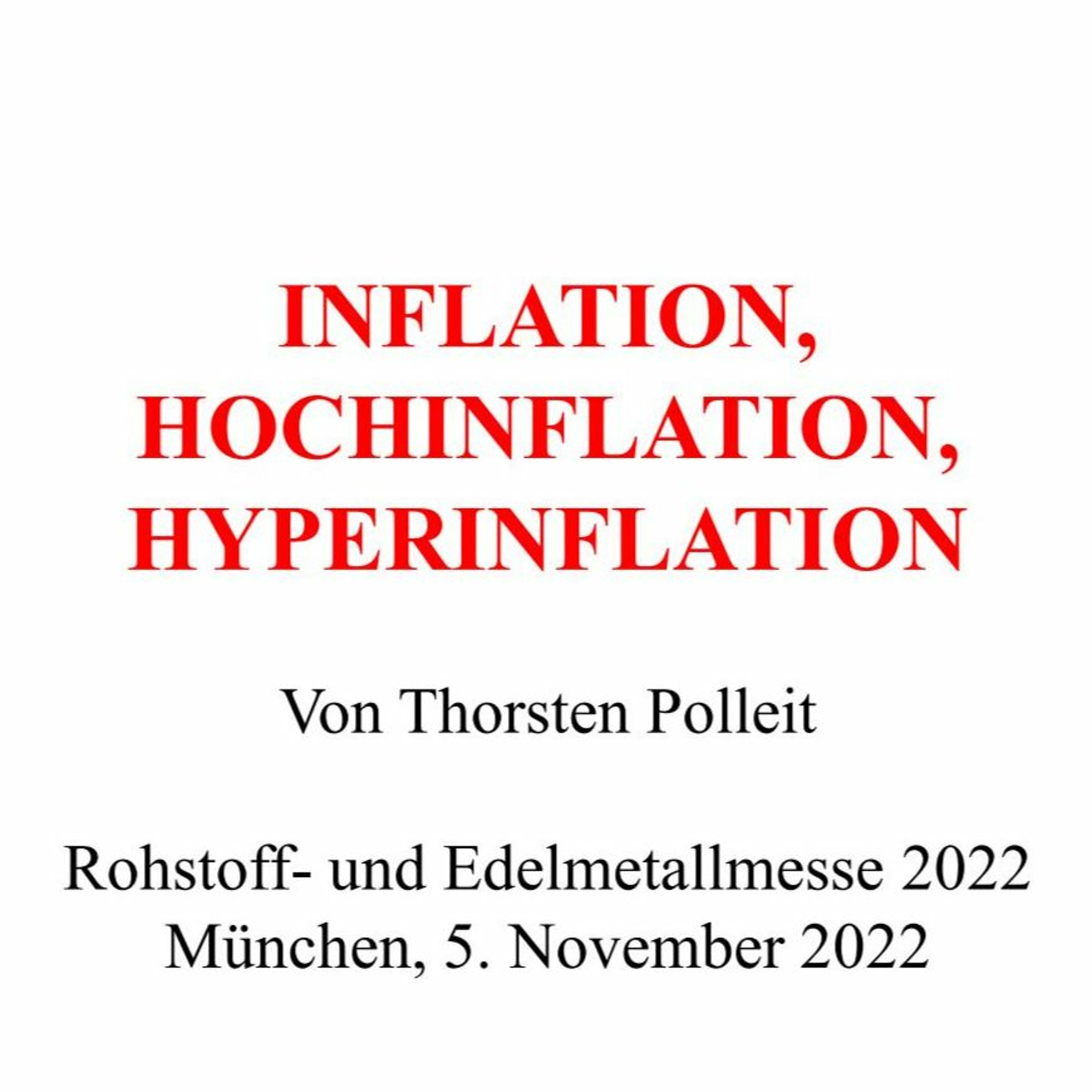 Inflation, Hochinflation, Hyperinflation