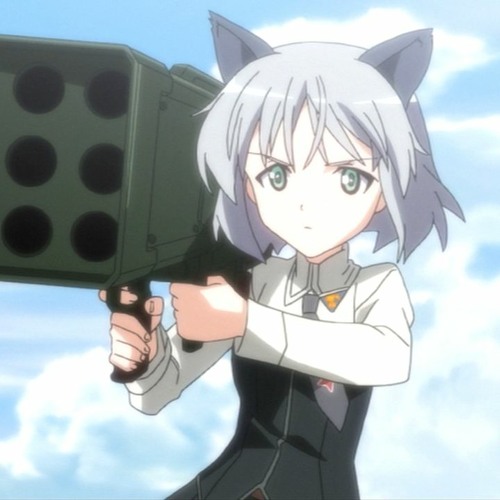 Anime girl with rocket launcher