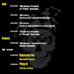 2024-08-17 JIBERISH - Techno Addicts Belgium Exports @ Danceteria MARSEILLE (FR)
