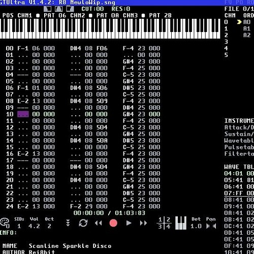 Sparkle Scanline Disco [SID 8580]