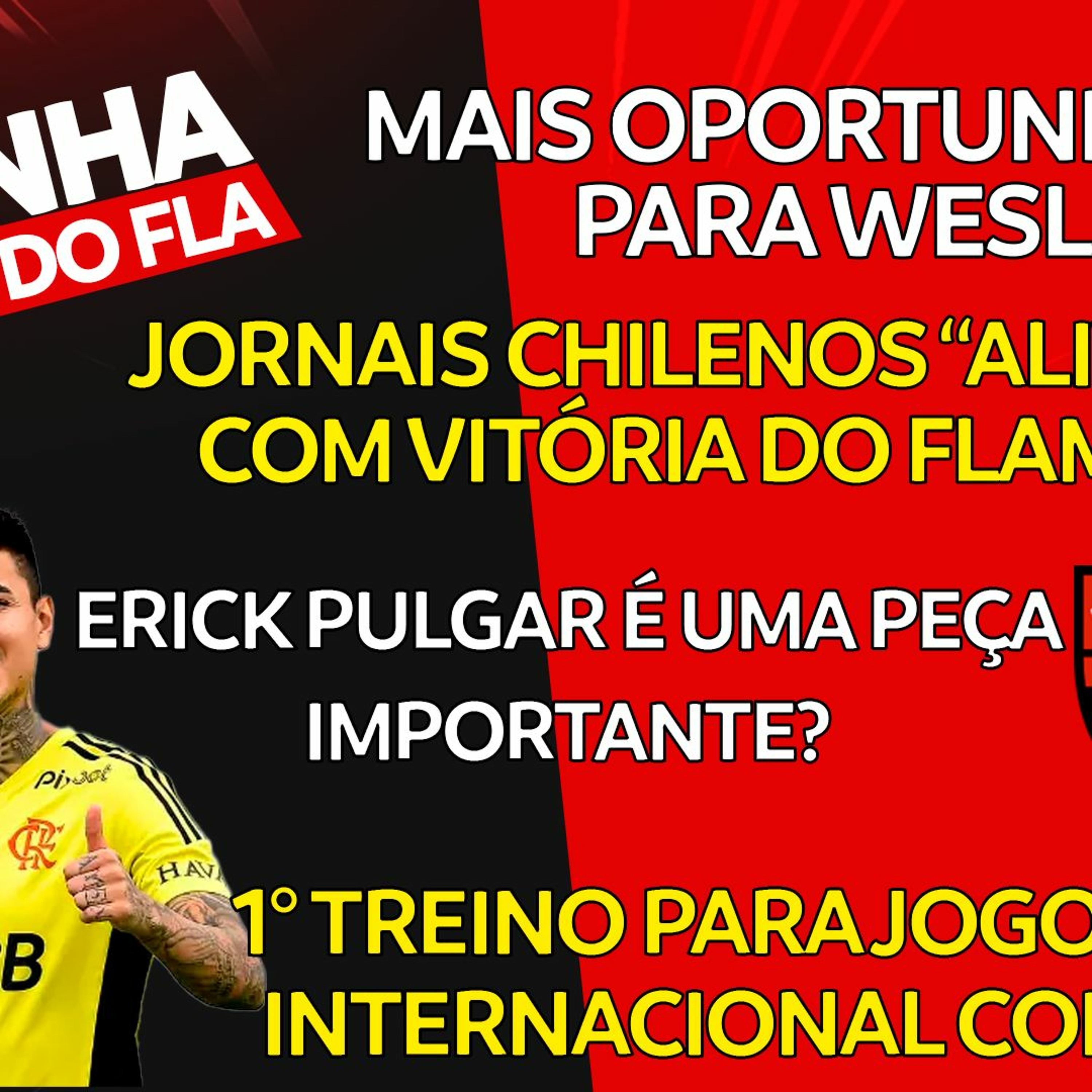 1° TREINO PARA JOGO CONTRA INTERNACIONAL   PULGAR É PEÇA IMPORTANTE   MAIS OPORTUNIDADES PARA WESLEY
