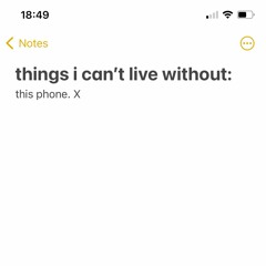 the one thing that i can't live without [demo]