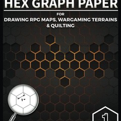 ✔Epub⚡️ 1' Large Hexagonal Graph Paper Notebook: 1 Inch Hex Grid Edge to Edge Printed