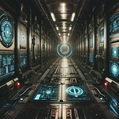 Retro Sci-Fi Alarms Sensors 05 Modulated Alarm [loop]