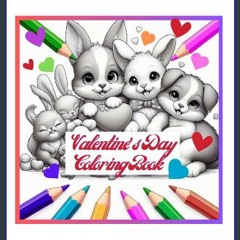 ebook read pdf 💖 Valentine's Day Coloring Book: Cute fluffy animals, hearts, and more! [PDF]
