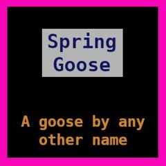 Spring Goose - A goose by any other name