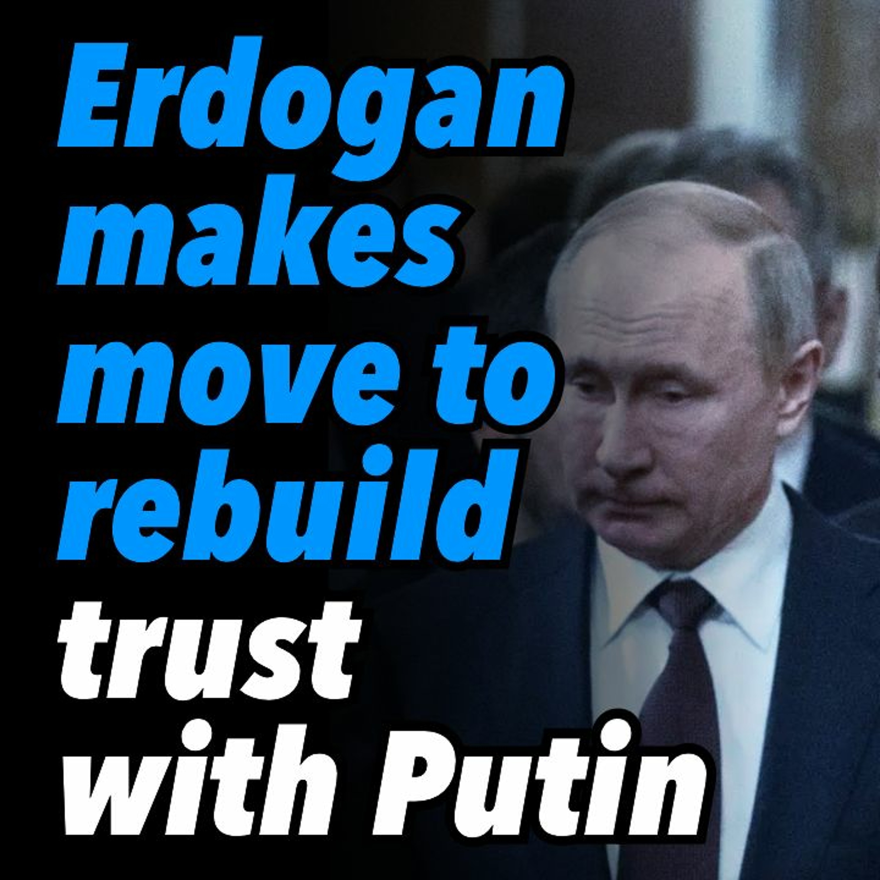 Erdogan makes move to rebuild trust with Putin